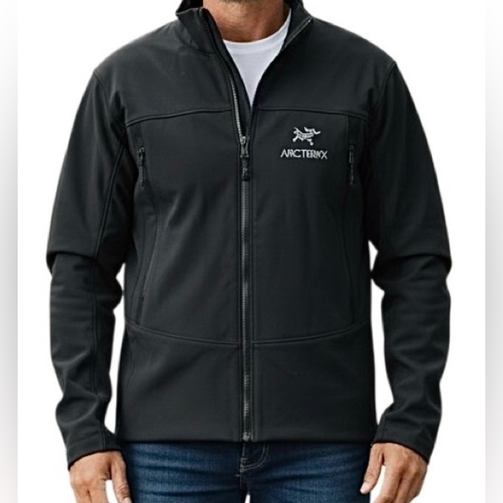 Vintage Arc'teryx Softshell Jacket Men's XL Black Polartec Canada